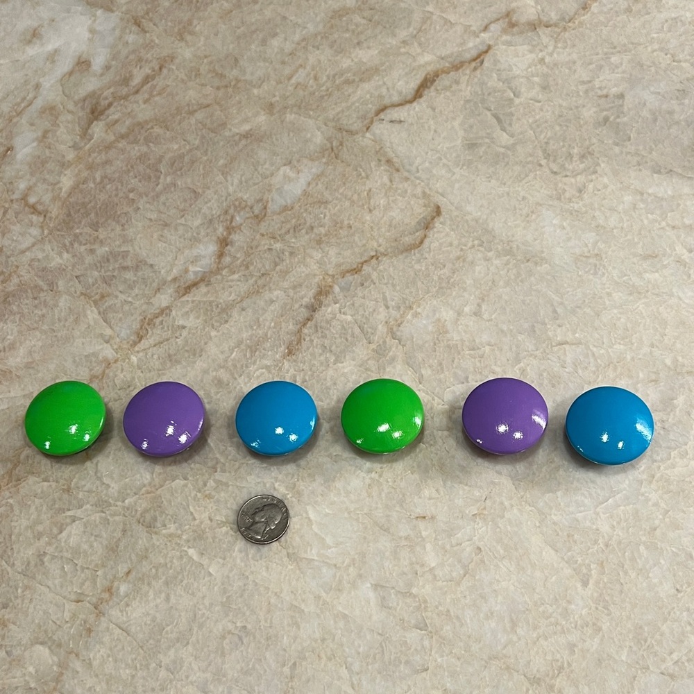 Colorful Cabinet Drawer Round Knobs Set